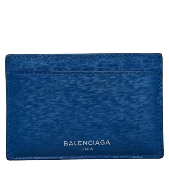 Authentic Balenciaga Logo Leather Card Case - Picture 1 of 7